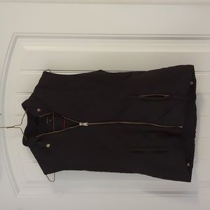 Quinn Black Zip Up Vest | S